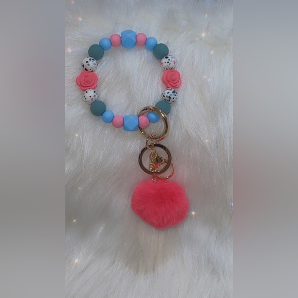 Boujee Beaded Wristlet Keychain - Picture 2 of 2